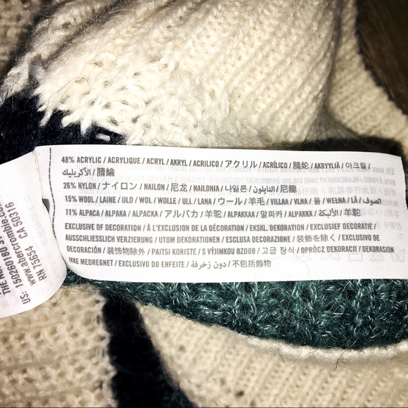 NWOT Alpaca Wool Striped Sweater SZ M - Picture 8 of 12